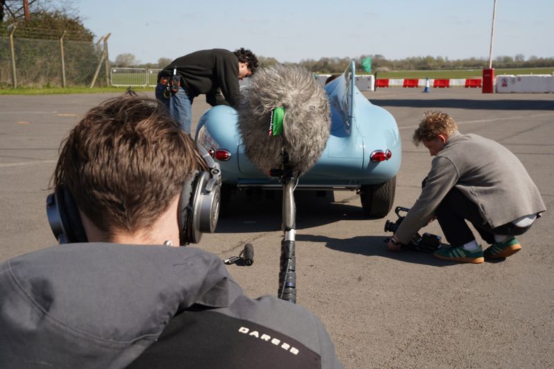 Behind-the-scenes of our Jaguar D-Type launch video