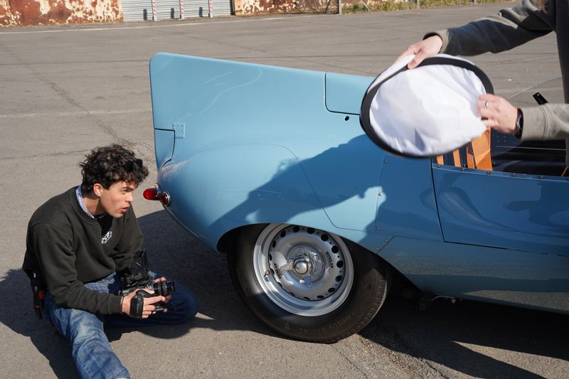 Behind-the-scenes of our Jaguar D-Type launch video