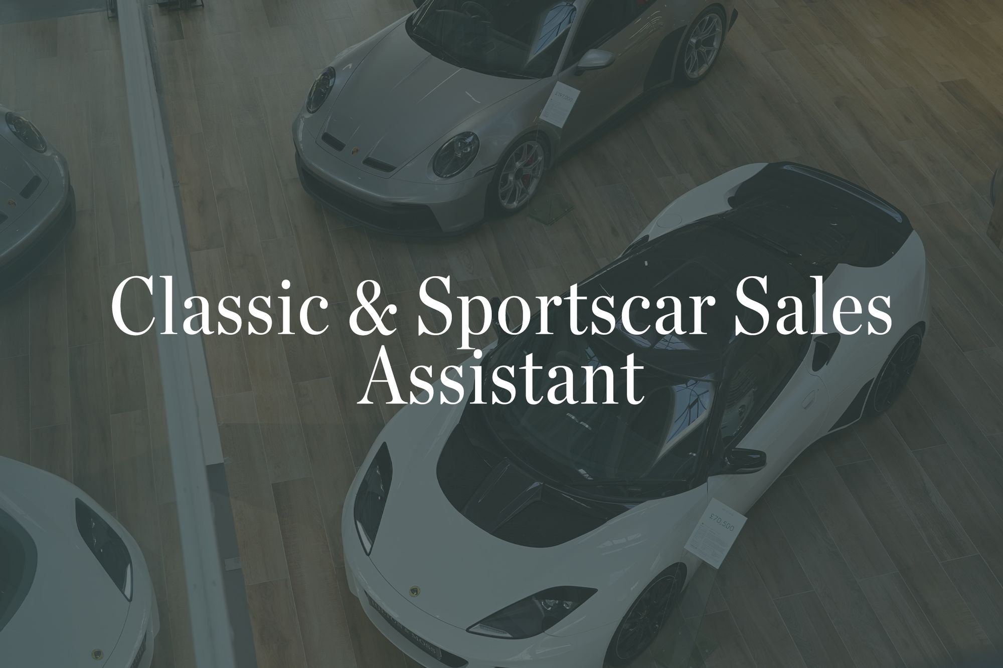Classic & Sportscar Sales Assistant