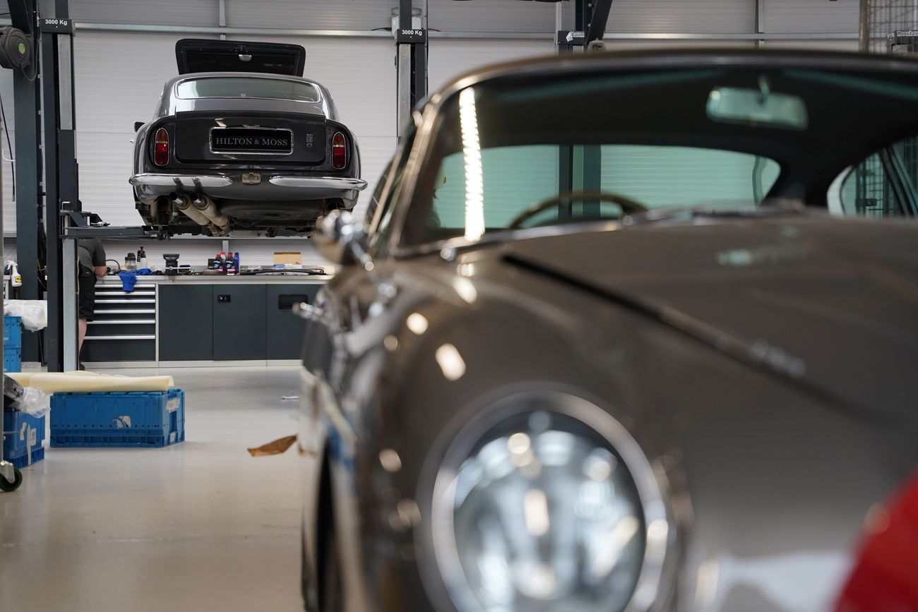 Classic Aston Martin servicing at Hilton & Moss